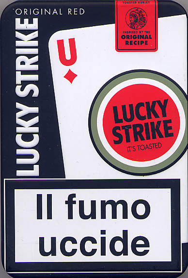 Lucky Strike LUCKY Original Red Tin Pack cigarettes